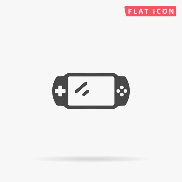 Portable Game Icono Vector Plano Ilustraciones Dibujadas Mano — Vector de stock