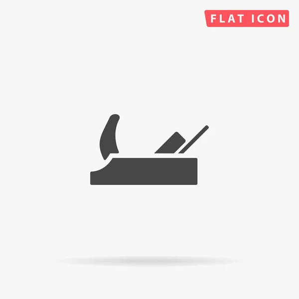 Handhobel Flache Vektor Symbol Handgezeichnete Design Illustrationen — Stockvektor
