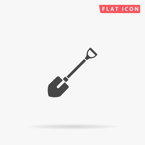 Lapát Lapát Lapát Vektor Ikon Kézzel Rajzolt Stílusú Design Illusztrációk — Stock Vector