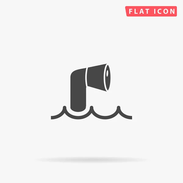 Periscope Flat Vector Icon Hand Drawn Style Design Illustrations — Stock Vector