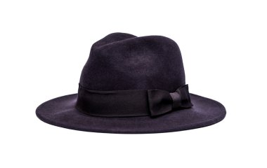 Beyaz arka planda kadın şapkası