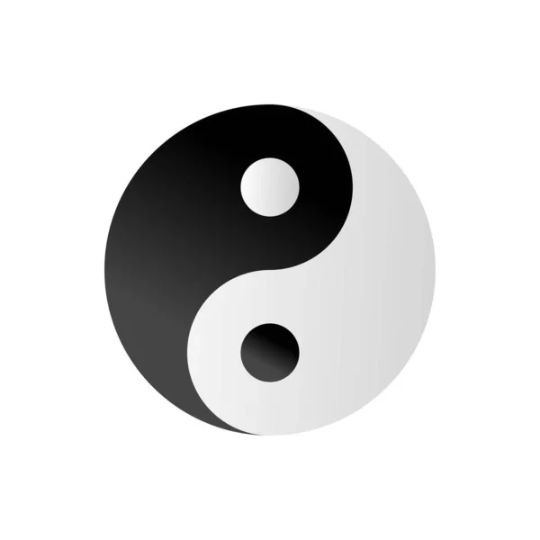 Yin Yang Symbol Vektor Illustration — Stockvektor