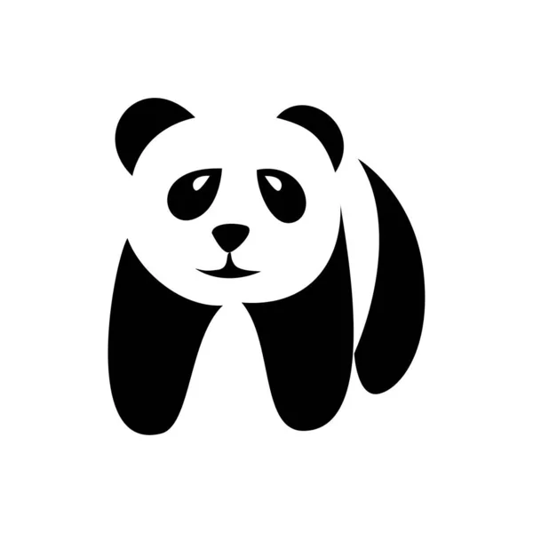 Modèle Logo Panda Icône Signe Symbole Animal Sauvage — Image vectorielle