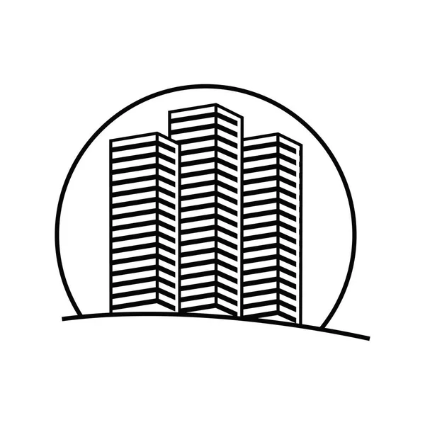 Gebäude Symbol Wohnungsschild Und Symbol Illustration Eines Immobilienvektors — Stockvektor