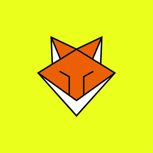 Πρόσωπο Αλεπού Λογότυπο Πρότυπο Σχεδιασμό Για Τις Επιχειρήσεις Σύμβολο Και — Διανυσματικό Αρχείο