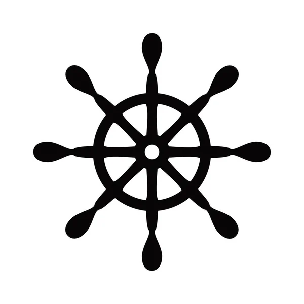 Navigation Ship Icon Navy Sign Symbol — Vettoriale Stock