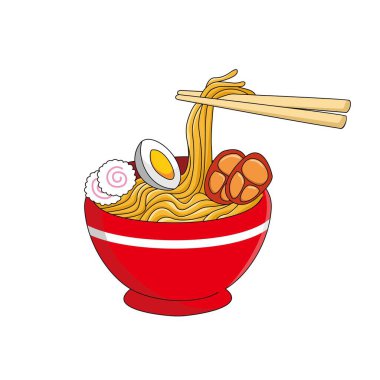 ramen vector illustration. Japan noodle sign and symbol.