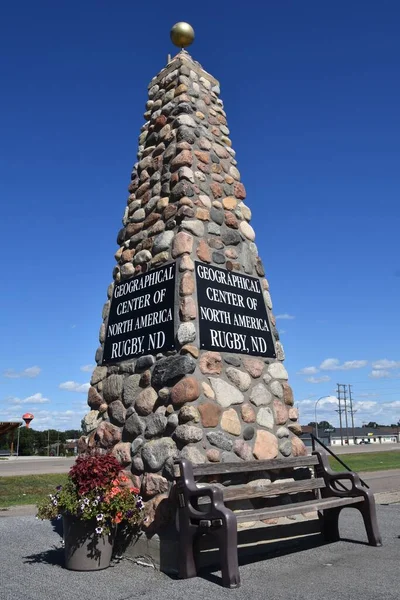 Pirámide Forma Alta Reclama Rugby Dakota Del Norte Como Lugar — Foto de Stock