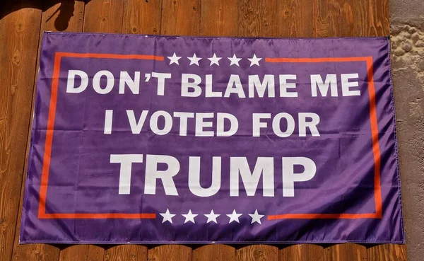 Baggs Wyoming July 2022 Political Sign Based Presidency Donald Trump — Photo
