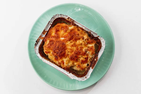 Hausgemachte Lasagne Mit Tomatensauce Und Käse — Stockfoto