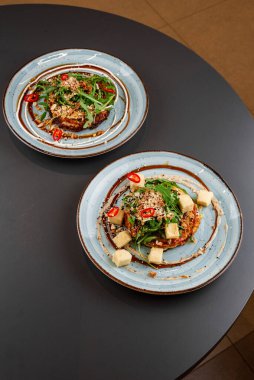 Lezzetli ve sağlıklı yiyecekler, seçici odaklanma