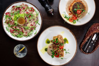 Lezzetli yemekler, seçici odaklanma.