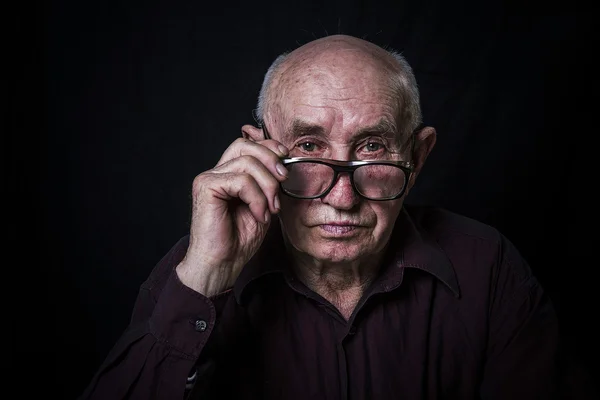 Old man portrait — Stock Photo, Image