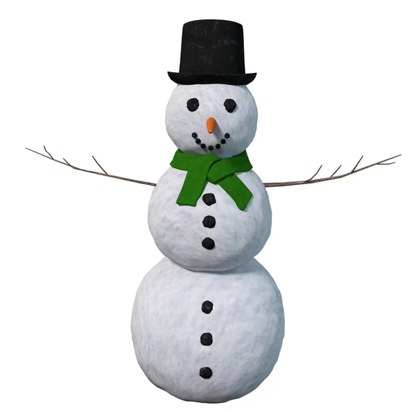 Muñeco de nieve de dibujos animados — Foto de Stock