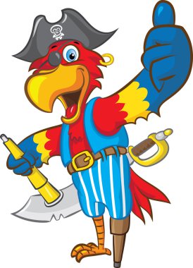 Pirate Parrot clipart