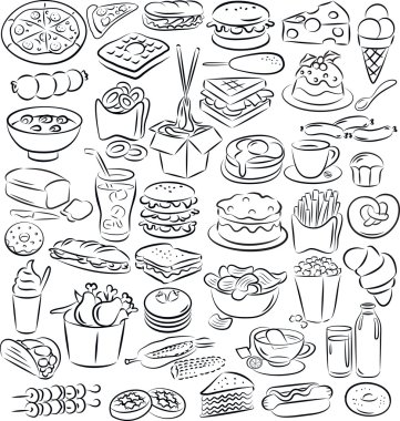 Food and drinks clipart