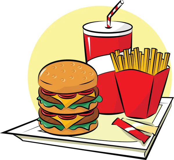 Fast Food — Stockvektor