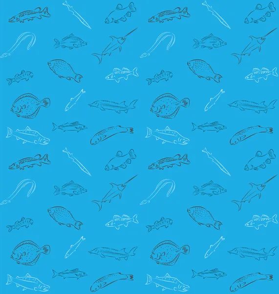 Fischmuster — Stockvektor