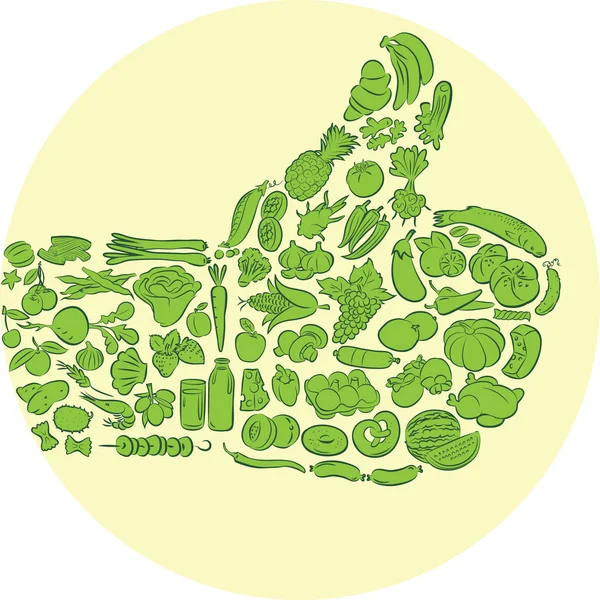 Gıda başparmak yukarı