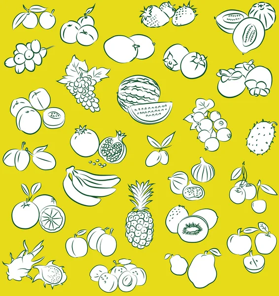 과일 패턴 — 스톡 벡터