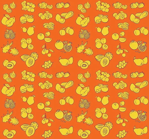 Fruits pattern — Stock Vector