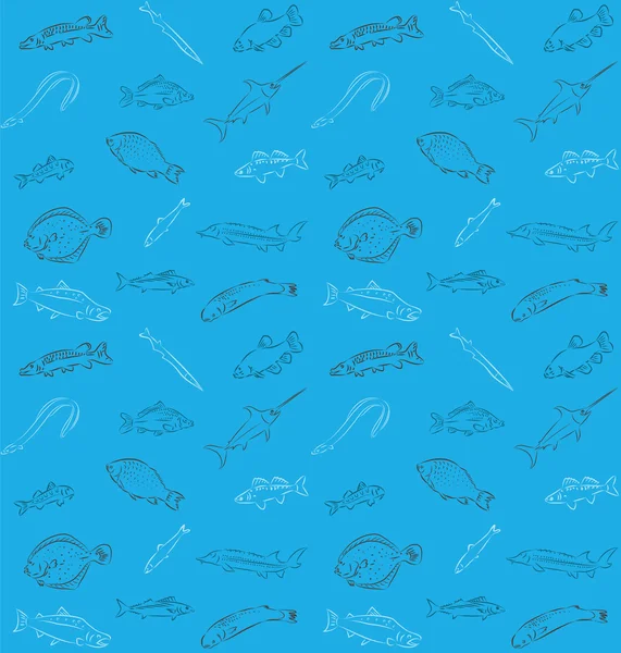 Fish pattern — Stock Illustration Fish pattern Stock Vector