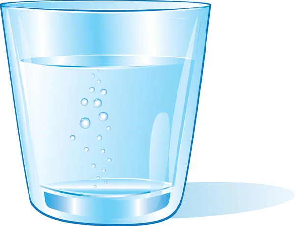 Glas water — Stockvector