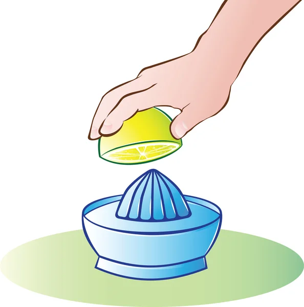 柠檬榨汁机 — 图库矢量图片
