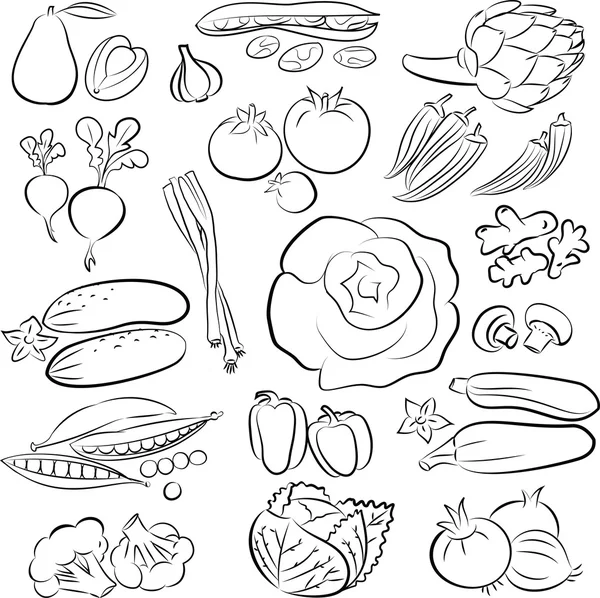 Vegetables — Stock Vector