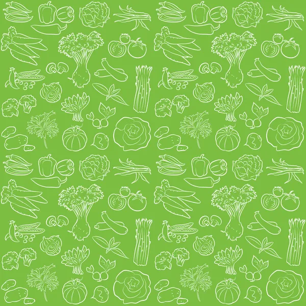 Vegetables pattern — Stock Illustration Vegetables pattern Vector Graphics
