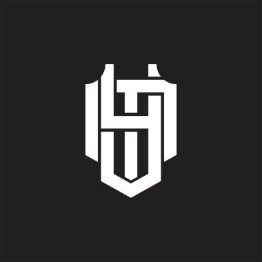 Üst üste binen biçim tasarım şablonlu YM Logo monogramı