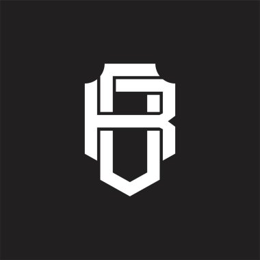 Ya da üst üste binen biçim tasarım şablonu içeren logo monogramı