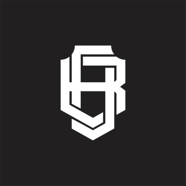 Üst üste binen biçim tasarım şablonlu DB Logo monogramı