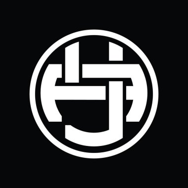 Üst üste binen stil vintage tasarım şablonuna sahip YA Logo monogramı