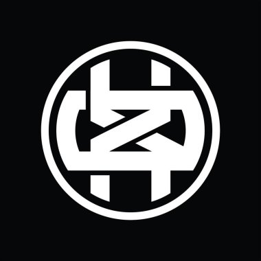 Üst üste binen stil vintage tasarım şablonuyla XO Logo monogramı