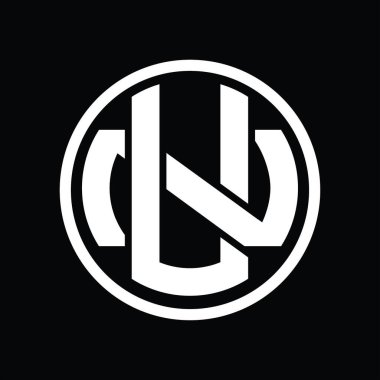 Üst üste binen stil vintage tasarım şablonuna sahip BM Logosu monogramı