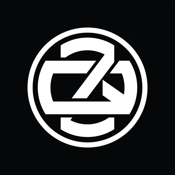 Монограма Логотипу Стилем Перекриття Вінтажний Шаблон Дизайну — стоковий вектор