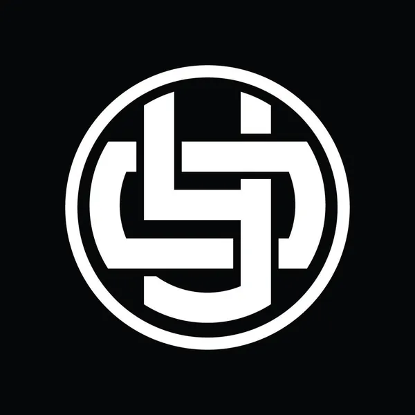 Ваша Монограма Логотипу Стилем Перекриття Вінтажний Шаблон Дизайну — стоковий вектор