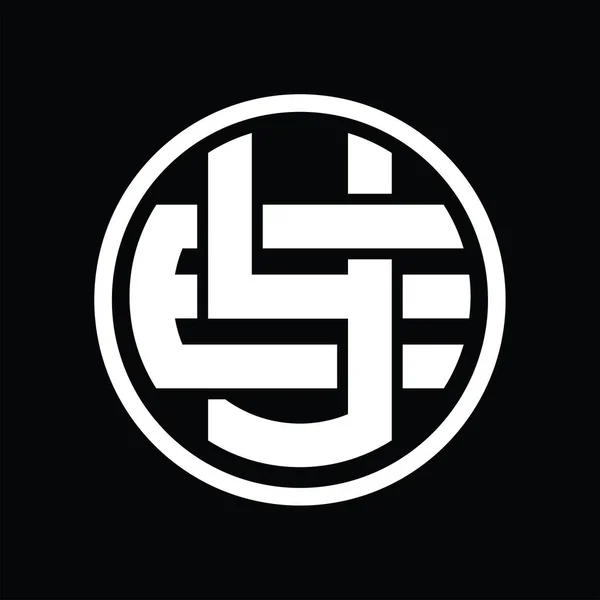 Monografia Logo Pokrywającym Się Stylem Vintage Design Template — Wektor stockowy