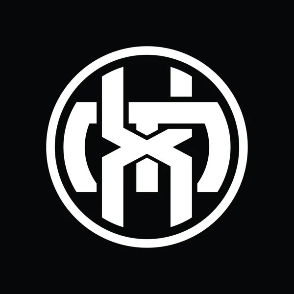 Logo Monograma Con Plantilla Diseño Vintage Estilo Superpuesto — Archivo Imágenes Vectoriales