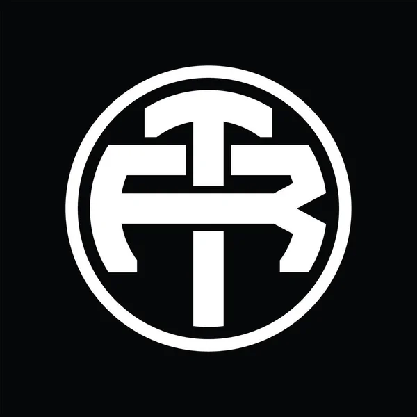 Монограма Логотипу Стилем Перекриття Вінтажний Шаблон Дизайну — стоковий вектор