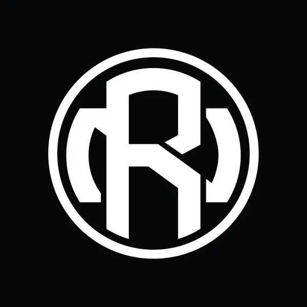 Logo Monogramm Mit Überlappenden Stil Vintage Design Vorlage — Stockvektor