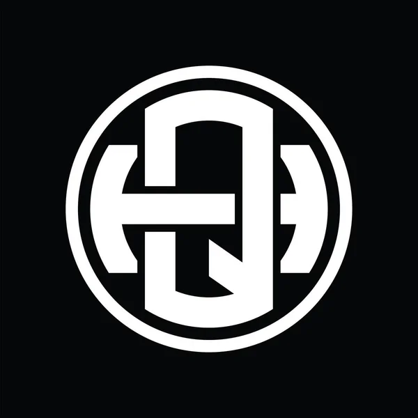 Logo Monogram Překrývající Styl Vintage Design Šablony — Stockový vektor