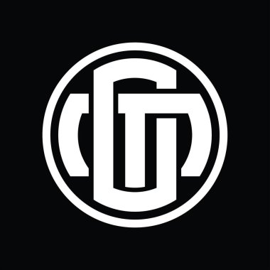 Üst üste binen stil vintage tasarım şablonuyla OM Logo monogramı