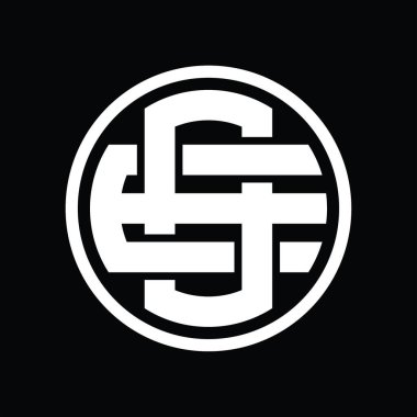 Üst üste binen stil vintage tasarım şablonuna sahip OE logo monogramı