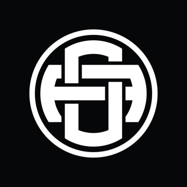 Üst üste binen stil vintage tasarım şablonuna sahip OA logo monogramı