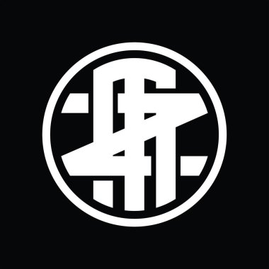 Üst üste binen stil vintage tasarım şablonuna sahip MZ logo monogramı