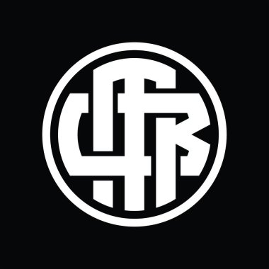 Üst üste binen stil vintage tasarım şablonu ile MB Logo monogramı