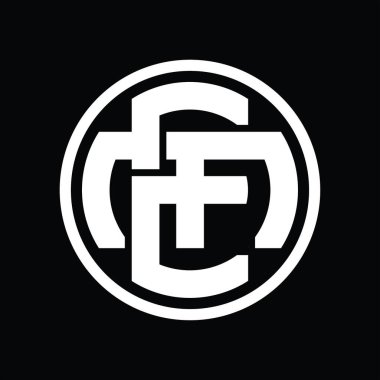 Üst üste binen stil vintage tasarım şablonuyla EM Logo monogramı