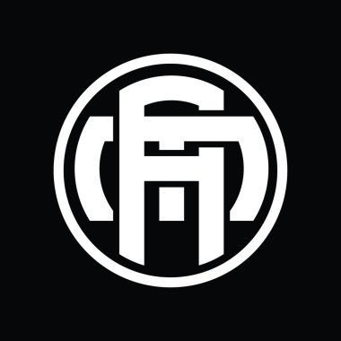 Üst üste binen stil vintage tasarım şablonuyla AM Logo monogramı